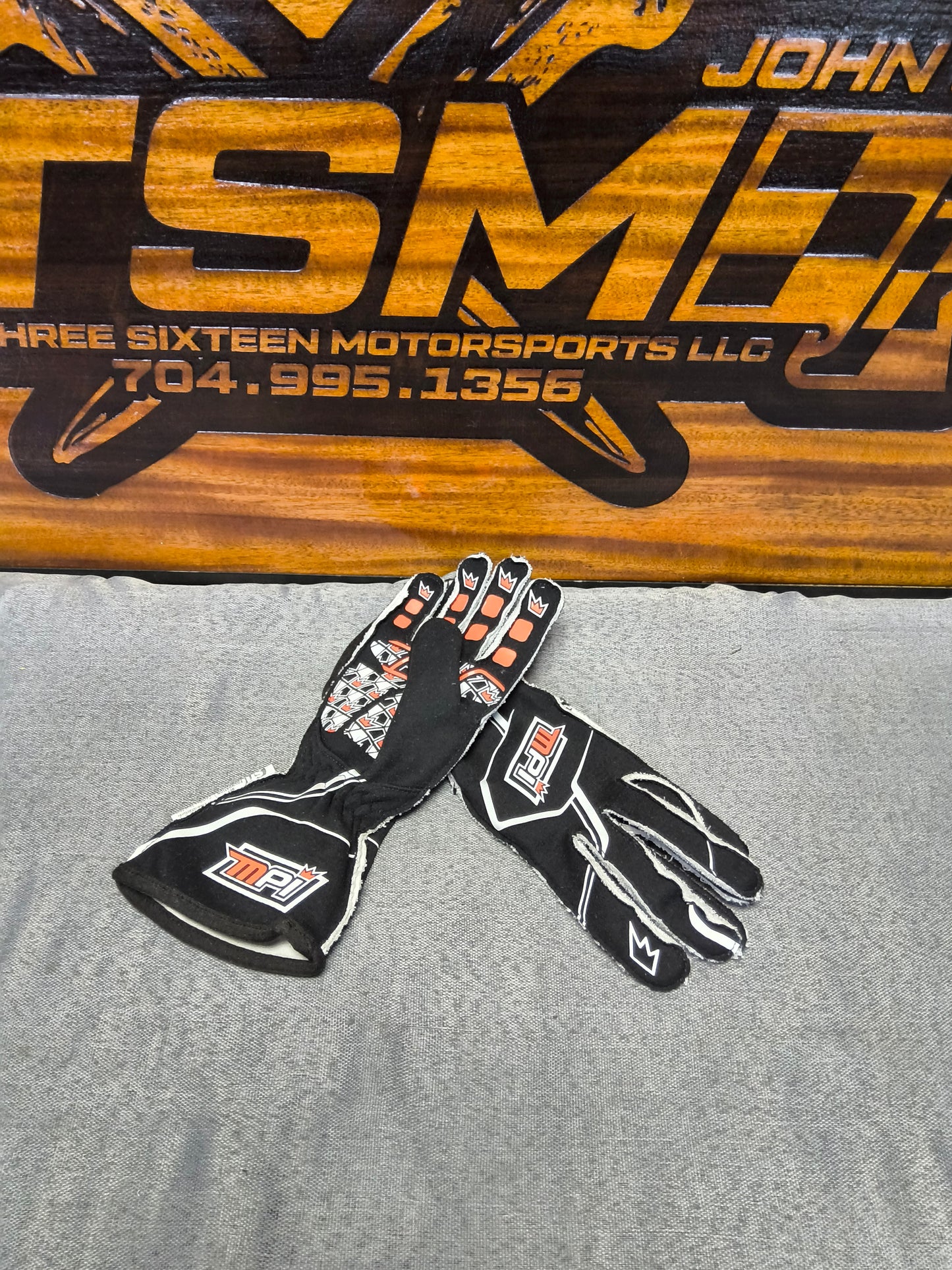 MPI RACING GLOVES SFI 3.3/5 BLACK - LARGE