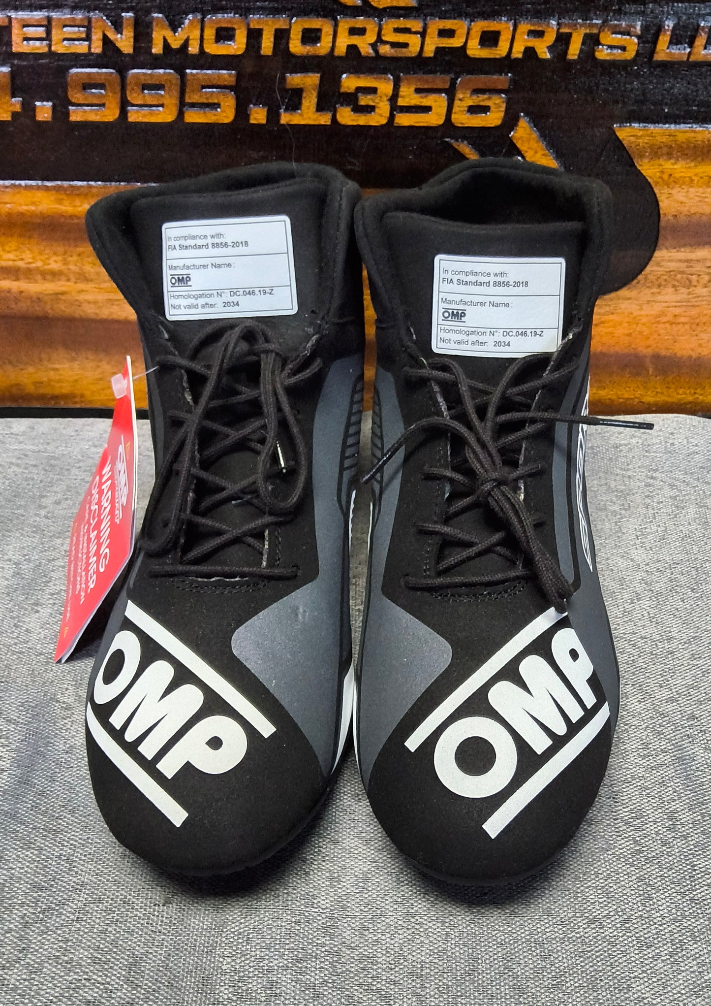 OMP SPORT Racing Shoes FIA - Black & White