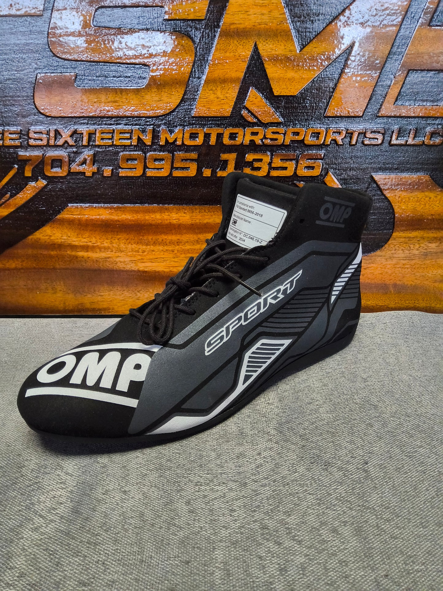 OMP SPORT Racing Shoes FIA - Black & White