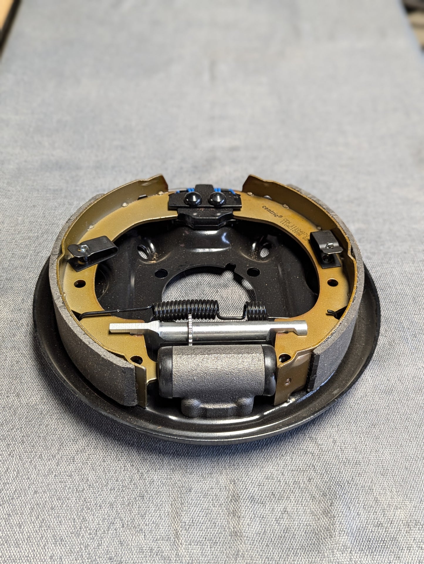 Rear Brake Backing Plate Assembly Carbotech Shoes