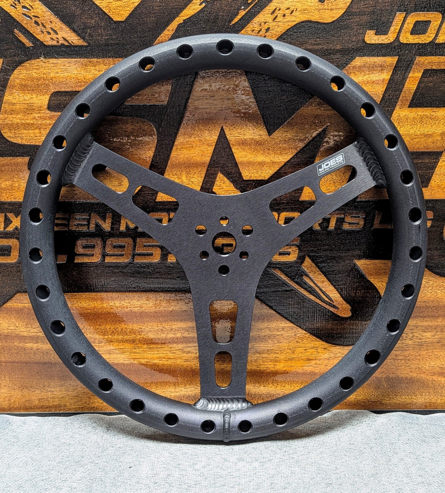 JOES 14" LITEWEIGHT FLAT STEERING WHEEL