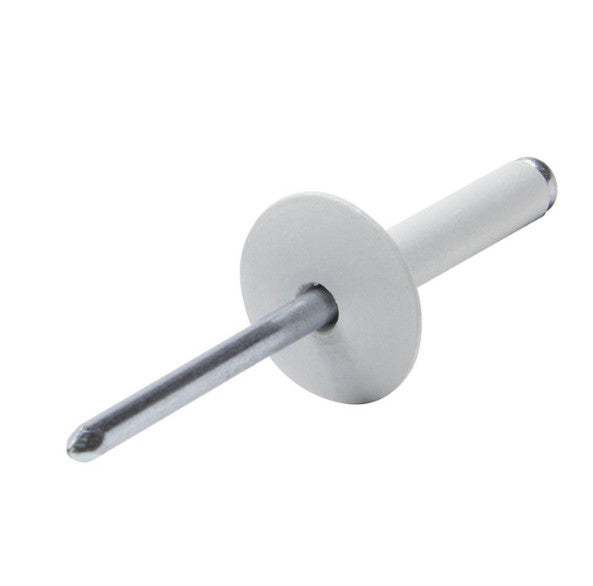 Allstar Large Head Rivet White 200pk ALL18031