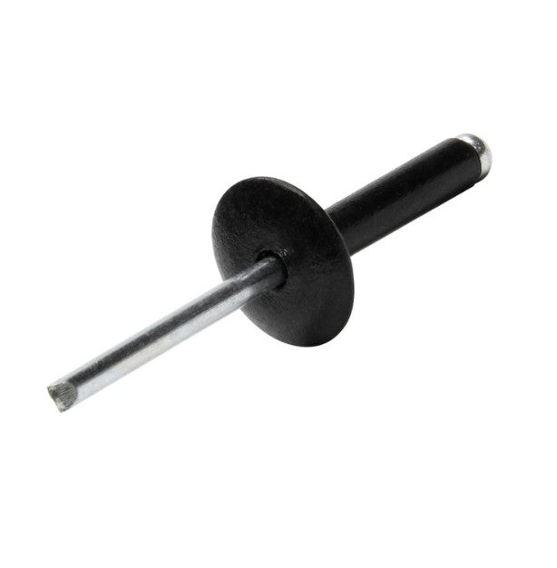 Allstar Large Head Rivet Black 200pk ALL18033