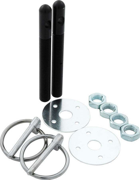 Aluminum Hood Pin Kit 3/8in Black ALL18484