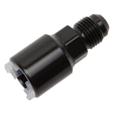 PUSH-ON EFI FITTING #6 TO 5/16IN HARD TUBE BLCK