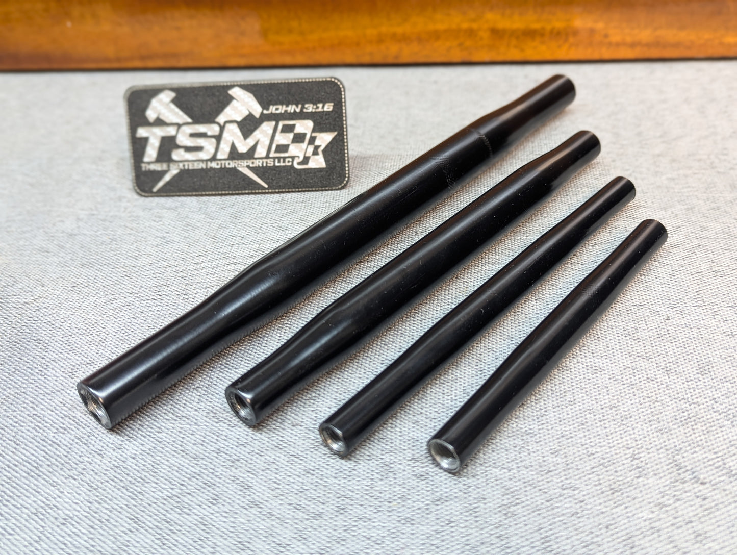 BLACK POWDER COATED BANDOLERO RODS